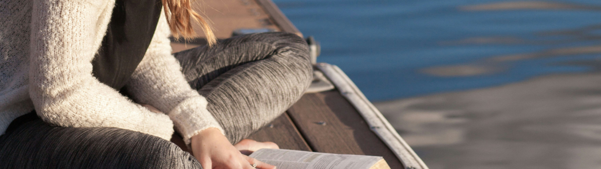 girl reading bible