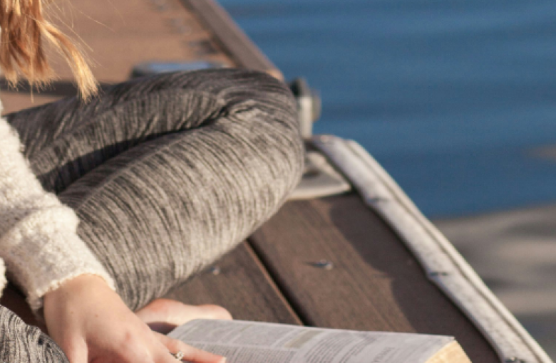 girl reading bible